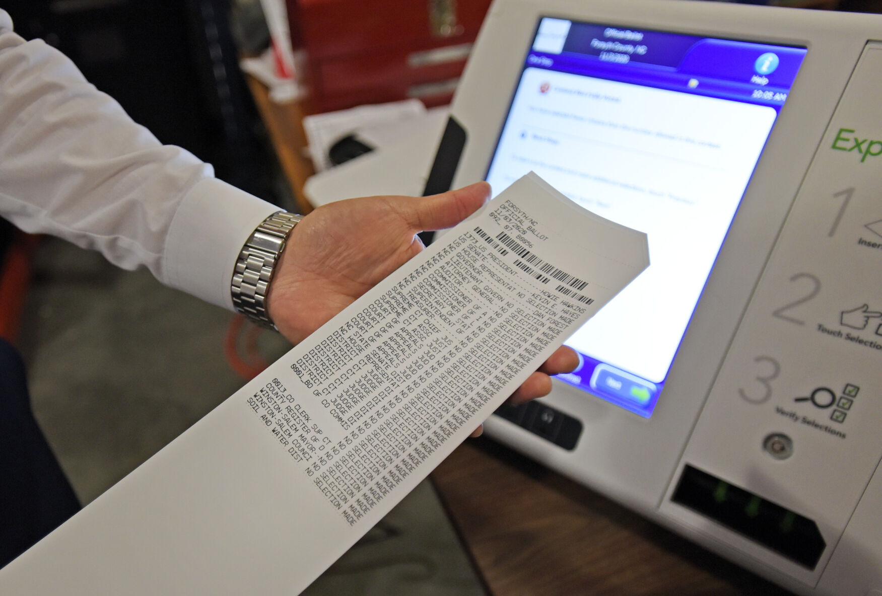 Forsyth elections testing